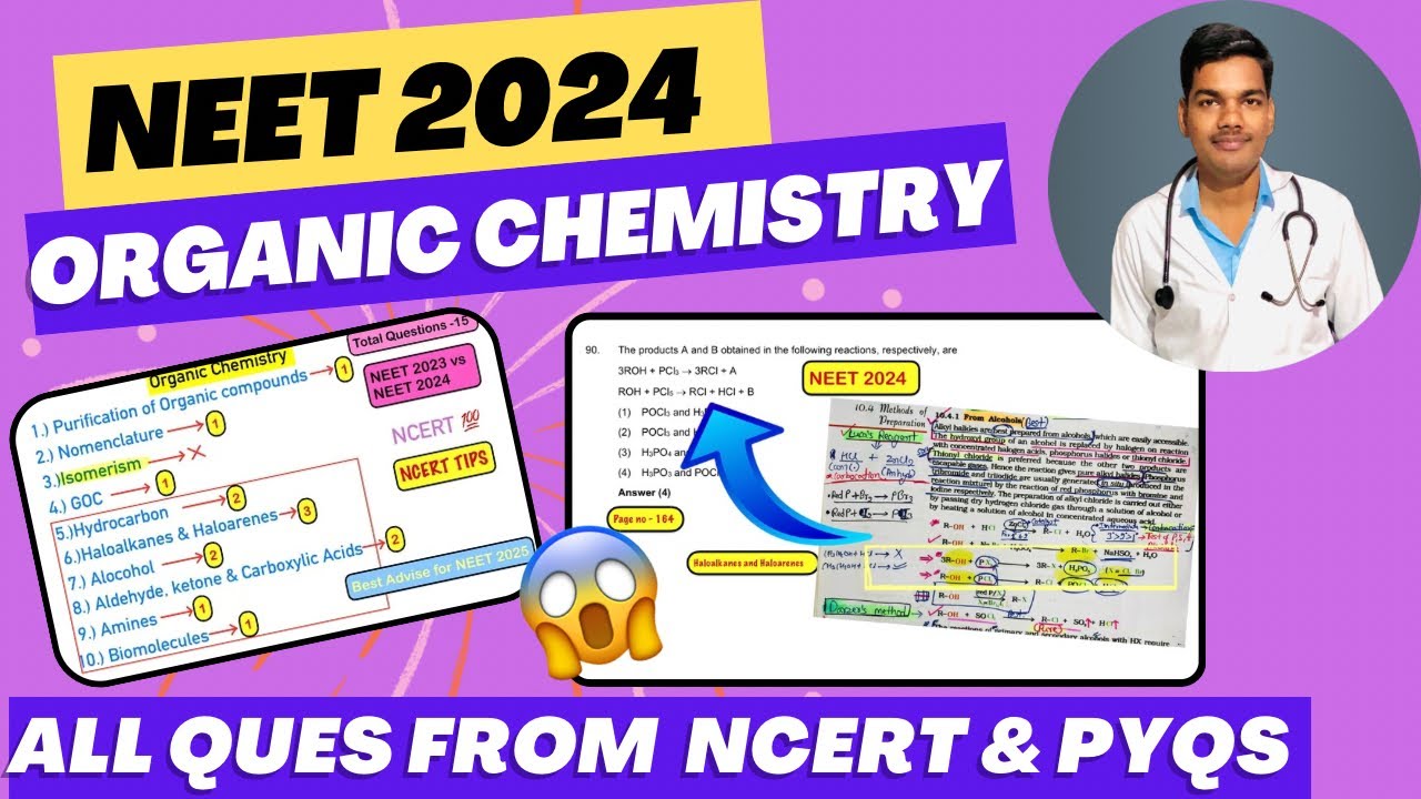 All NCERT Questions that came in NEET 2024 in ORGANIC Chemistry😱#neet #neet2024 #neet2025