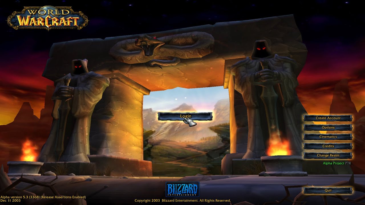 Играю в альфа-версию World of Warcraft 2003!