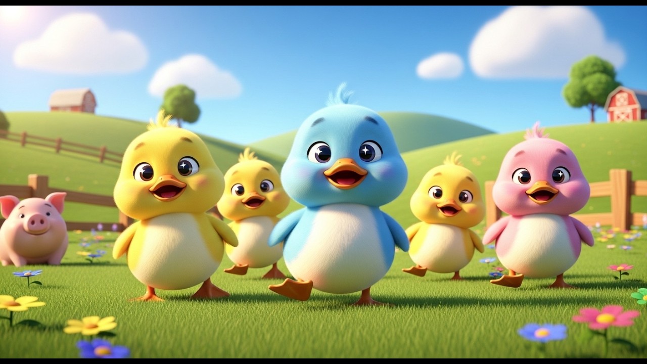 Five Little Ducks Search for Mom Across the Farm 🦆🌾 | Heartwarming Counting Song for Kids