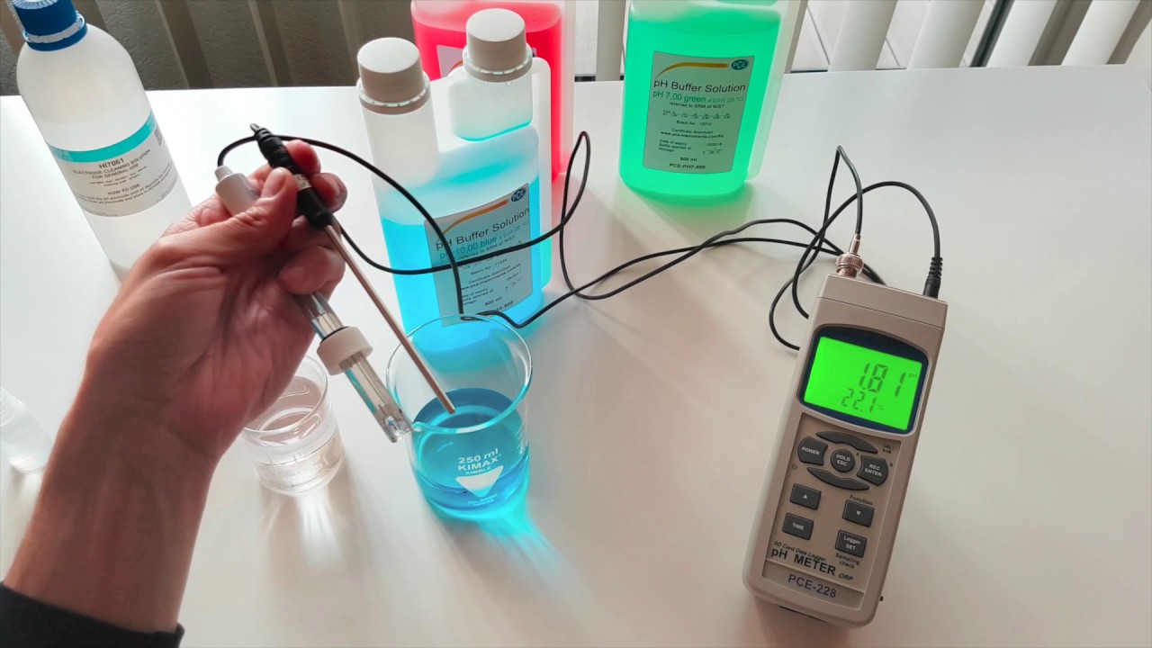 pH-Meter PCE-228 Kalibrierung - Messung - Fazit | PCE Instruments