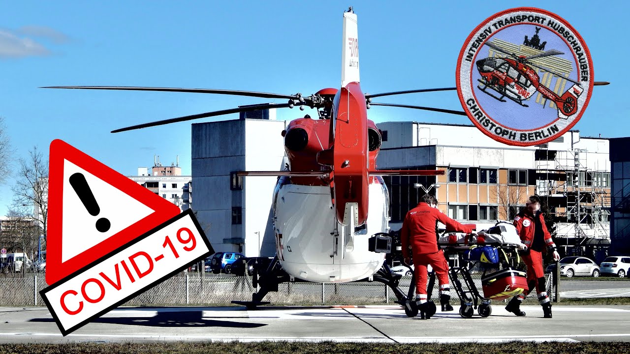 [HD] Sekundäreinsatz H 145 , Christoph Berlin , Landung und Start in Neubrandenburg