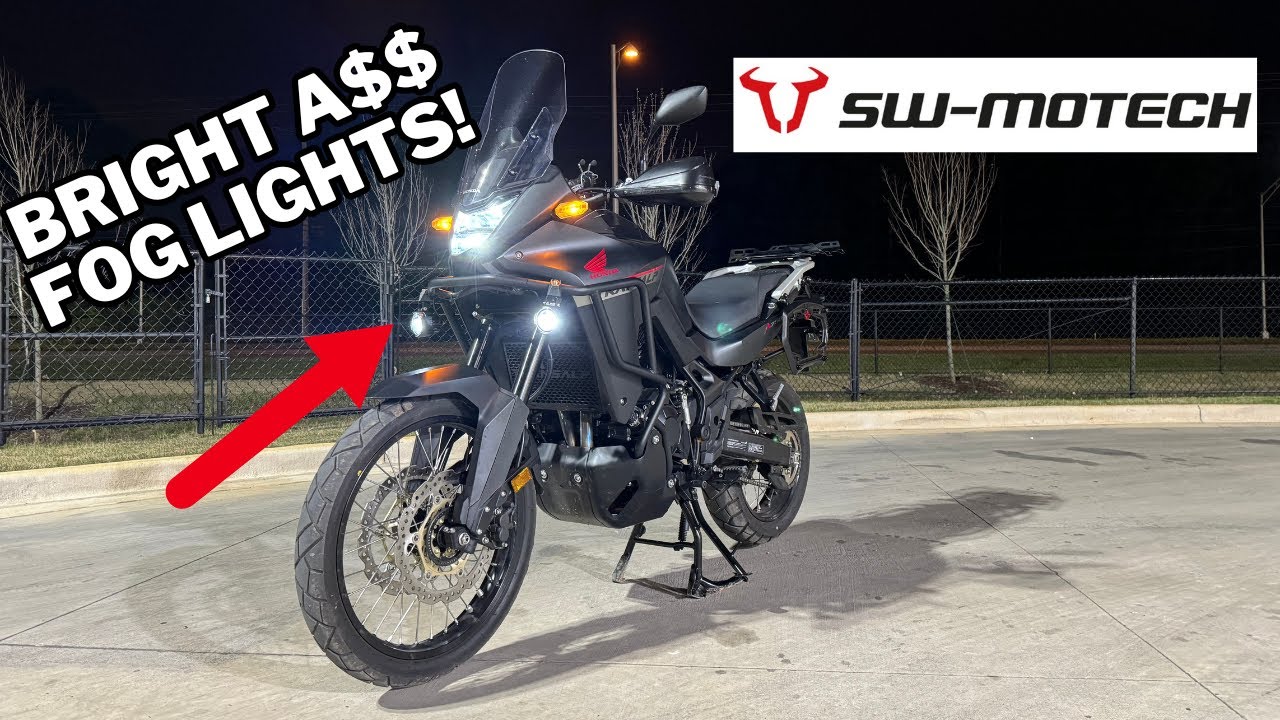 Установка противотуманных фар Honda Transalp!