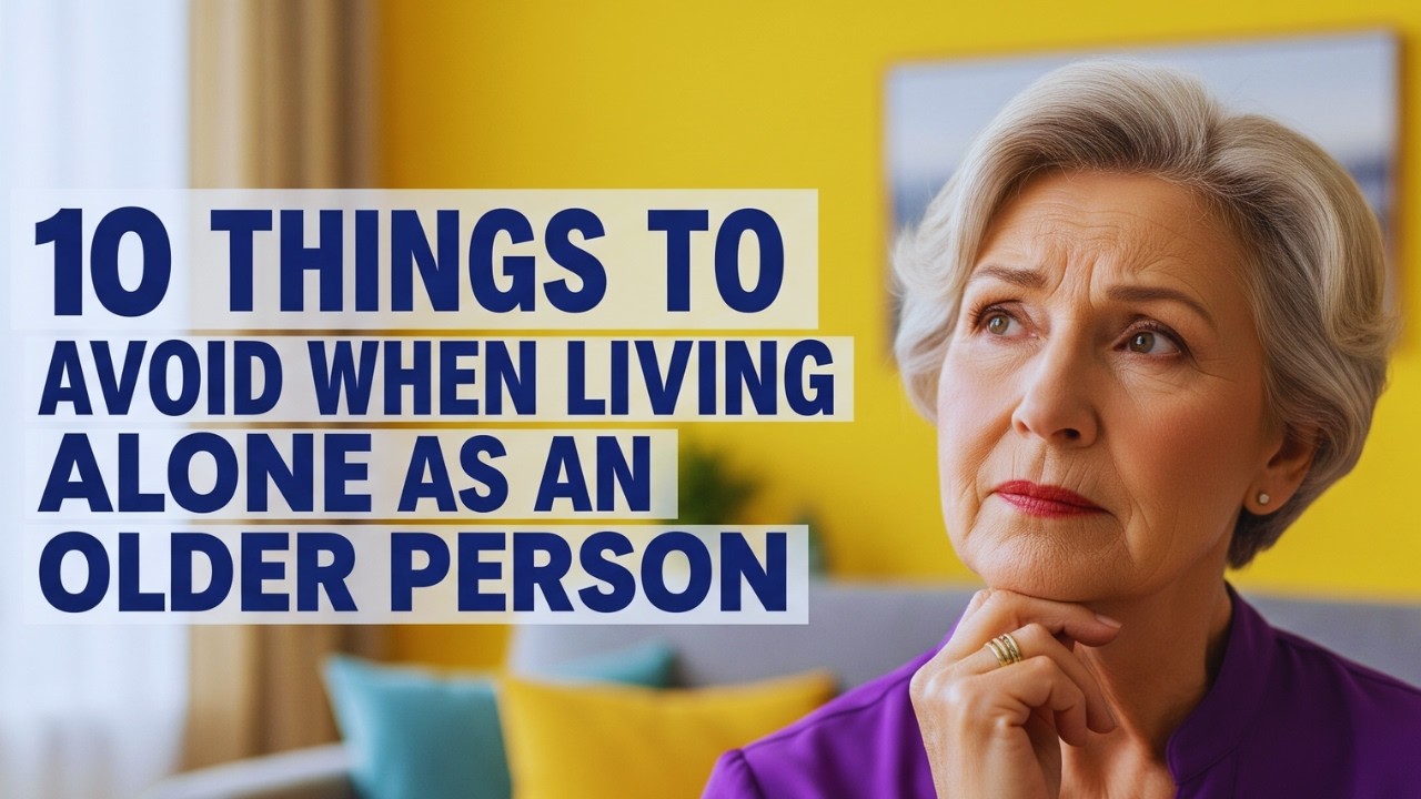 10 Things To Avoid When Living Alone as an Older Person (That No One Talks About)