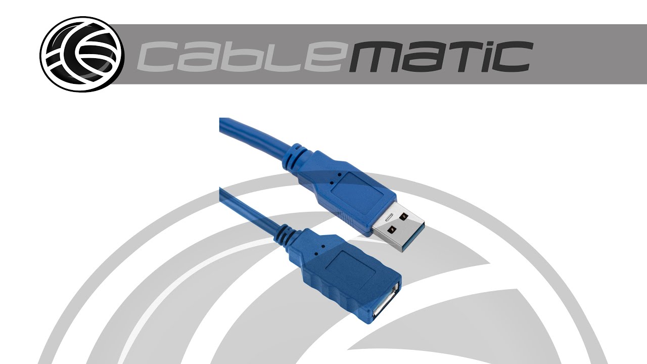 Cable alargador USB 3.0 de 2 m tipo A Macho a Hembra azul - distribuido por CABLEMATIC &reg;