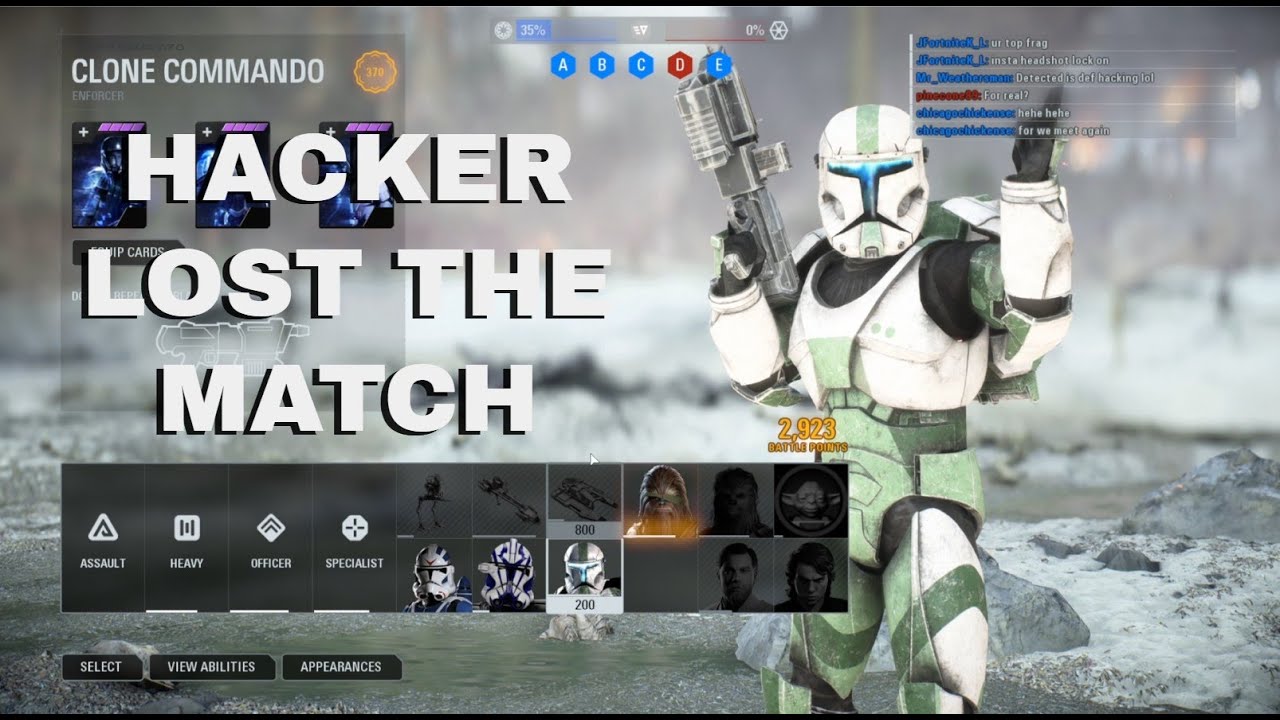 AIMBOTTING HACKER THOWS THE MATCH | Supremacy - Star Wars Battlefront II