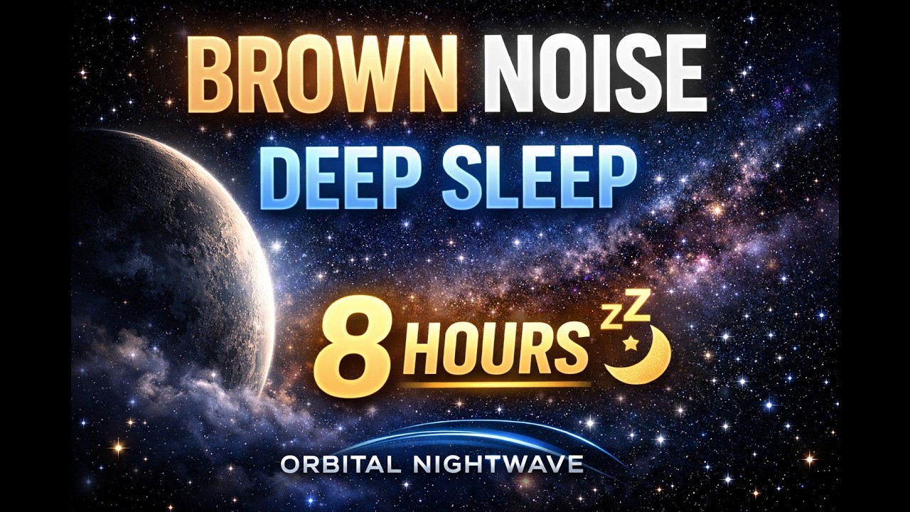 Brown Noise for Deep Sleep | 8 Hours | Orbital Nightwave