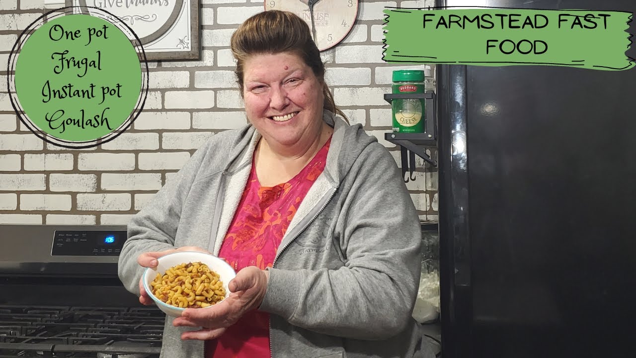 One pot frugal meal Goulash from the pantry