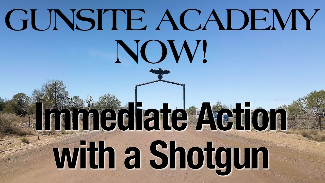 Immediate Action with a Shotgun