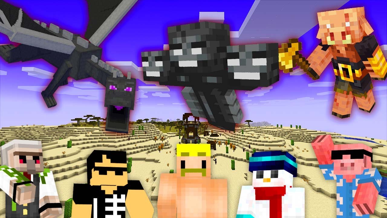 【マイクラ】体力の高いMOBトップ10全部倒すまで終われません！！
