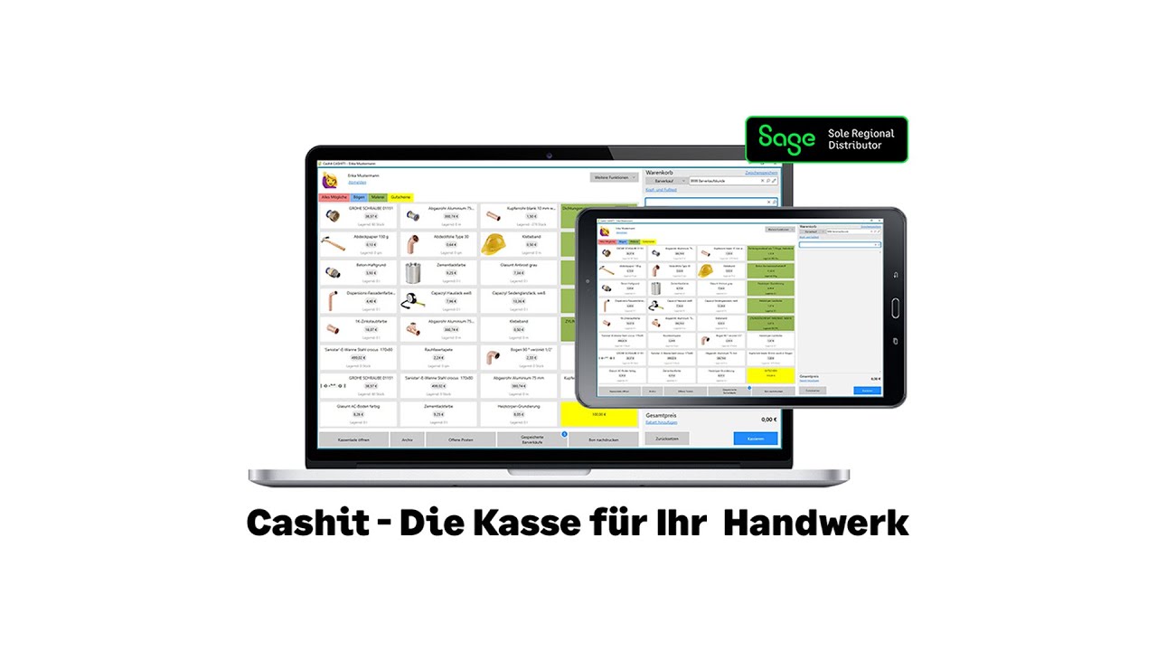 Die neue Sage 50 Handwerk Kassa - wichtigste Features in 20 Sekunden
