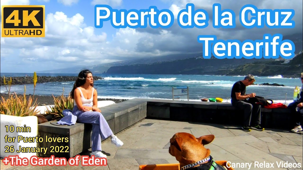 TENERIFE 🏝️ Puerto de la Cruz [4K] 26 Jan 2022 Teneriffa Kanarische Inseln Canary Islands Canarias