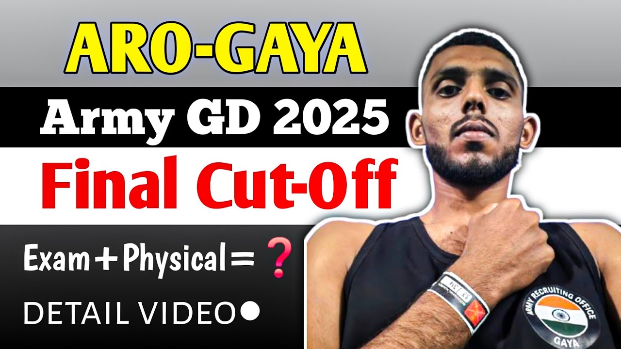 ARO-GAYA Army GD final cut-off 2025 💯 || DETAIL VIDEO●