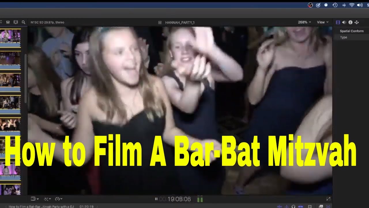 How to Film a Bat-Bar Mitzvah Party with a DJ easy tutorial - youtube