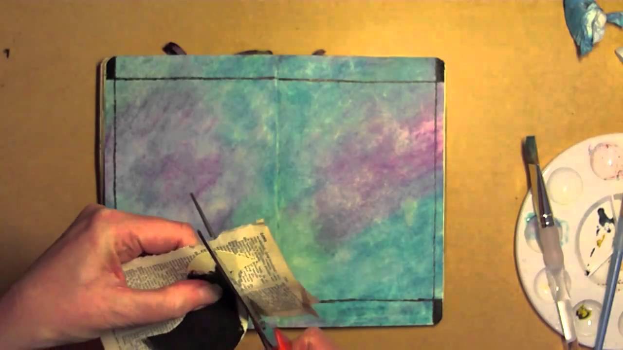 Art Journal Page: Love Birds