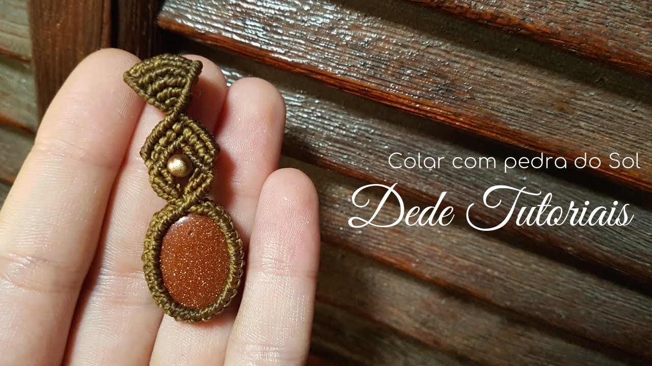 Dede Tutoriais | Como fazer colar com pedra cabochão #193