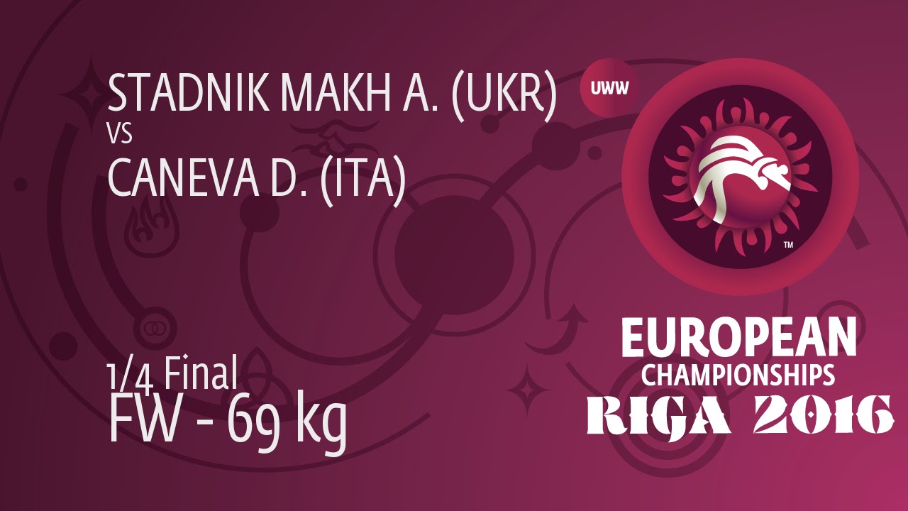 1/4 FW - 69 kg: A. STADNIK MAKH (UKR) df. D. CANEVA (ITA) by FALL, 10-0