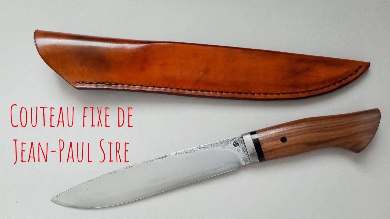 Couteau fixe forgé par Jean-Paul Sire