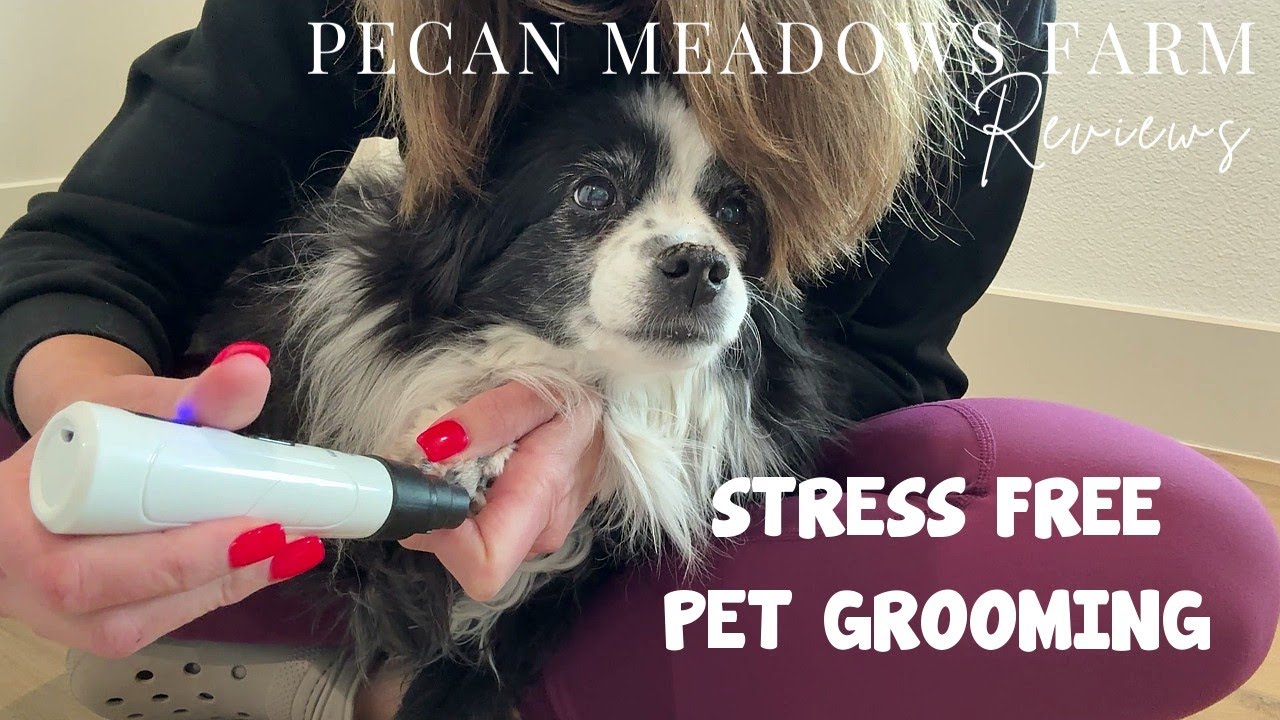 Heusom Silent Groom Pro Pet Nail Grinder | Quiet, No-Stress Nail Trimming for Sensitive Dogs & Cats