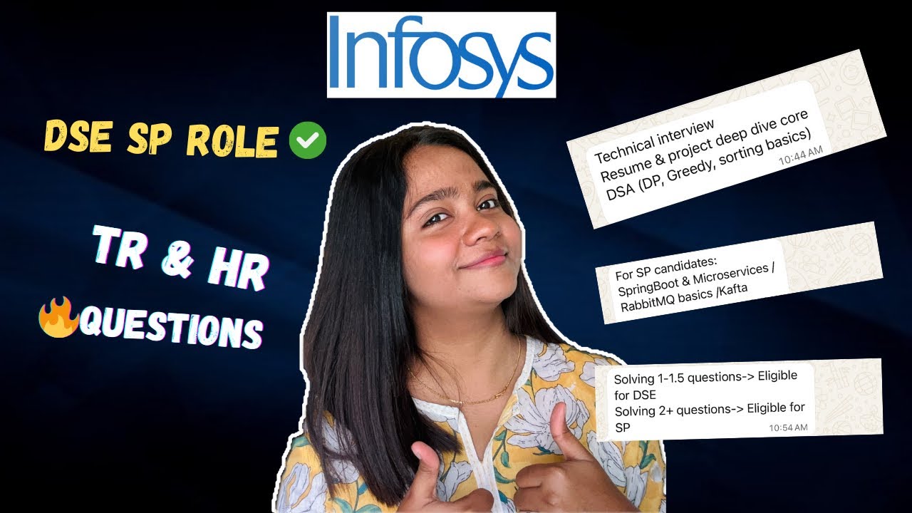 Infosys ✅🔥DSE SP L3 INTERVIEW QUESTIONS (On-Campus) 7lpa🎓