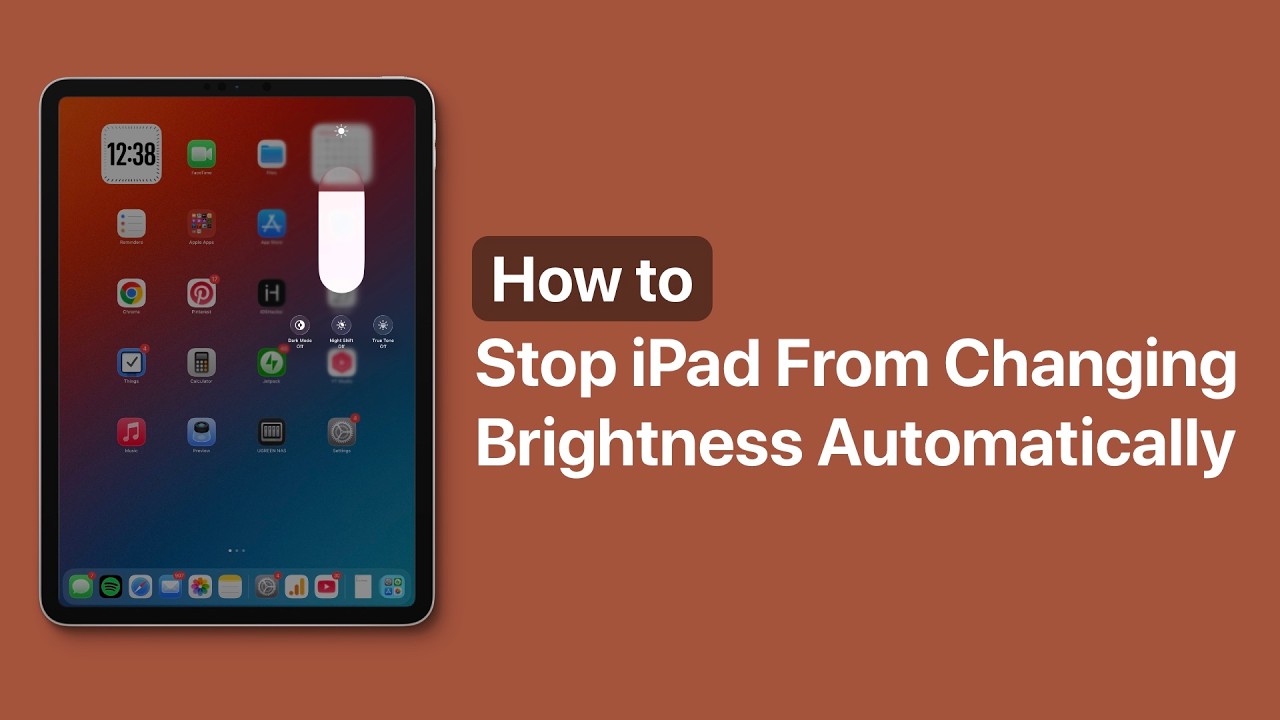 Предотвратить автоматическую регулировку яркости iPad | Отключить автоматическую регулировку яркости