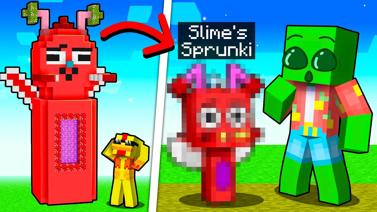 Making My Own OC SPRUNKI in Minecraft!