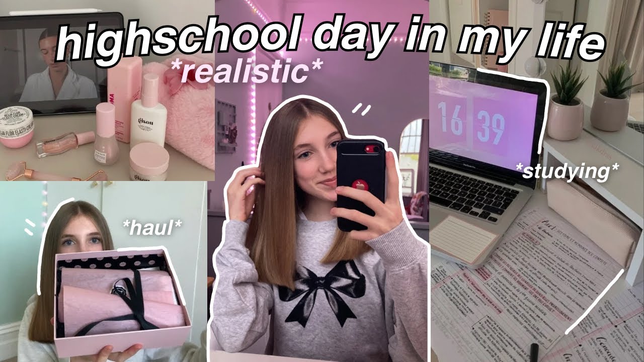 a REAL school day in my life!!🎧*productive study + routine vlog*