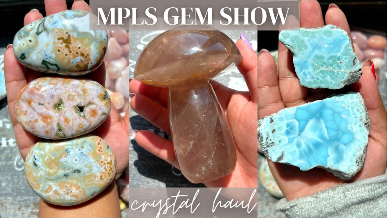 Minneapolis Gem Show Haul! 8th Vein Ocean Jasper, Moldavite and so much more!