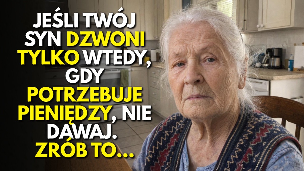 Mam 83 Lata. Jeśli Twój syn Dzwoni Tylko Wtedy, Gdy Potrzebuje Pieniędzy, Nie Dawaj. Zrób to...