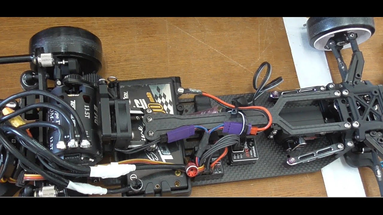 TOPLINE よけすさん　RDX シャーシ ベルトコンバ　　フロントバンパーレス＆走行動画 RWD DRIFT RC