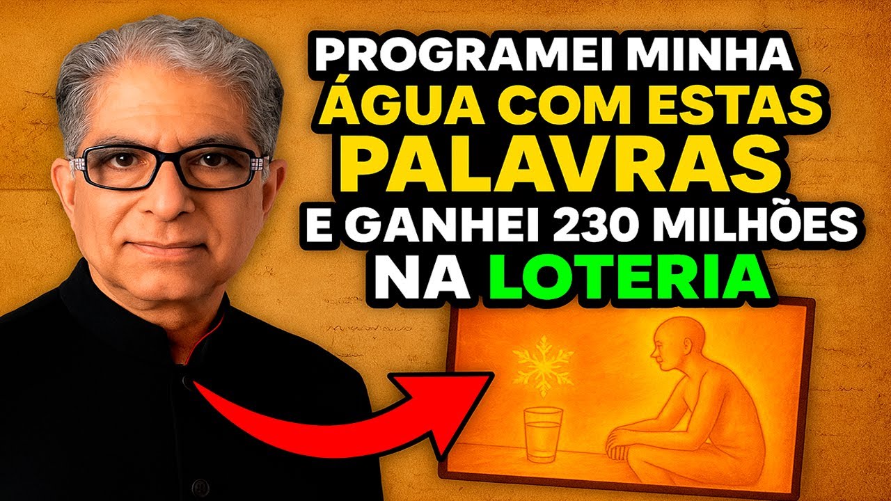 ABENÇOE a ÁGUA que VOCÊ BEBE com ESTAS 5 PALAVRAS e NÃO conte a NINGUÉM  Deepak Chopra