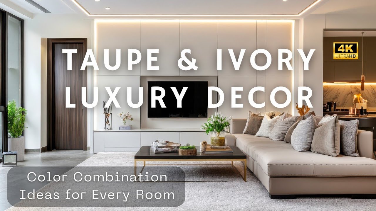 2026 Luxury Minimalist Interiors: Warm Taupe & Soft Ivory Color Combination Ideas for Every Room