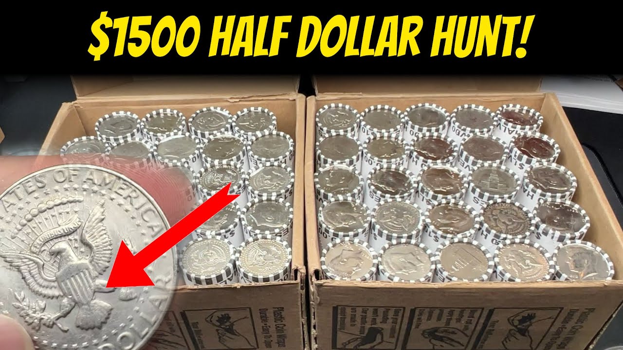 Let's Hunt $1500 in Half Dollars and See What We Find!