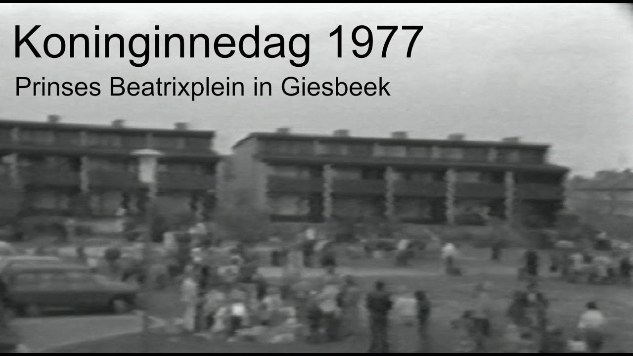 Koninginnedag 1977 op het Prinses Beatrixplein in Giesbeek