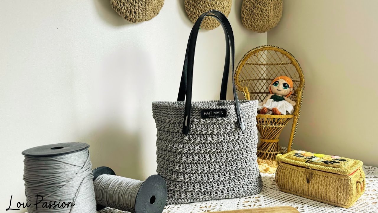 Tutoriel Crochet : Sac Facile &agrave; r&eacute;aliser - &Eacute;tapes Simples et Rapides #loupassion #crochet #handmade