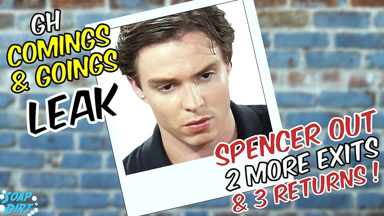 General Hospital Comings and Goings LEAK: Spencer Out, 2 More Exits & 3 Returns #gh #generalhospital