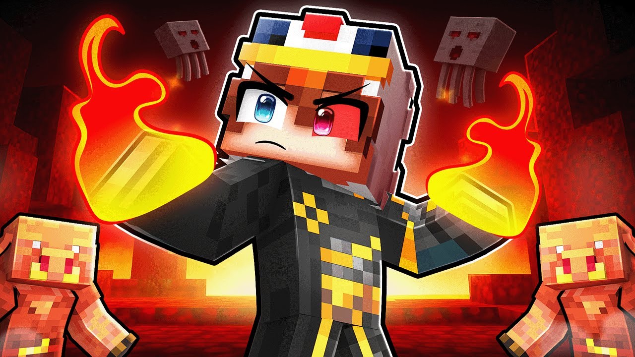 Renaître en tant que ROI NETHER dans Minecraft !