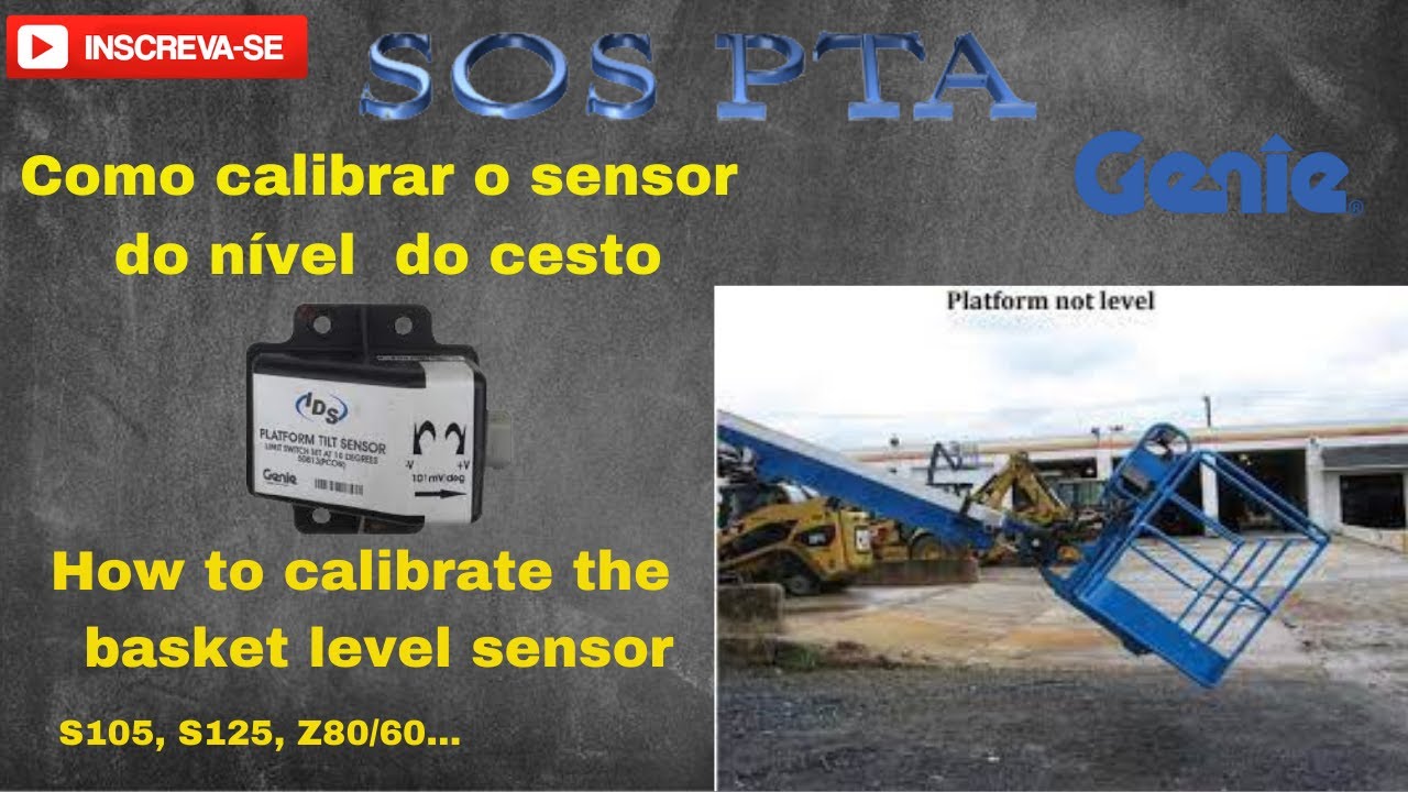 Como calibrar o sensor do nível do cesto.
