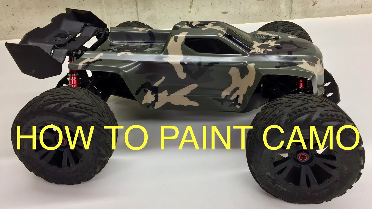 HOW TO PAINT CAMOUFLAGE (ARRMA KRATON)