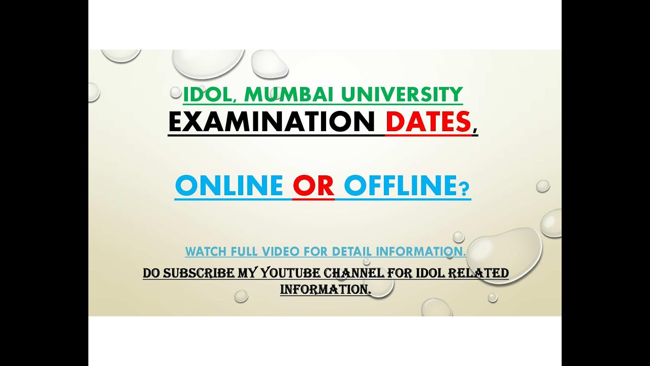 IDOL | Exam Updates | Online or Offline examination | March 2022