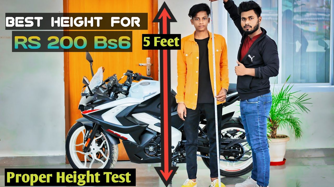 Minimum Height Required For Bajaj Pulsar RS 200 Bs6 |Cheak Your Position | Must Watch Before Buy |