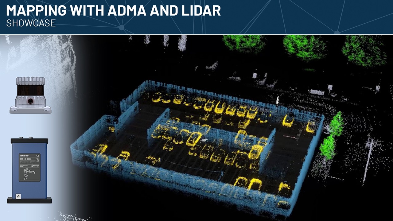 Lidar Mapping with ADMA: precise, efficient, reliabale.