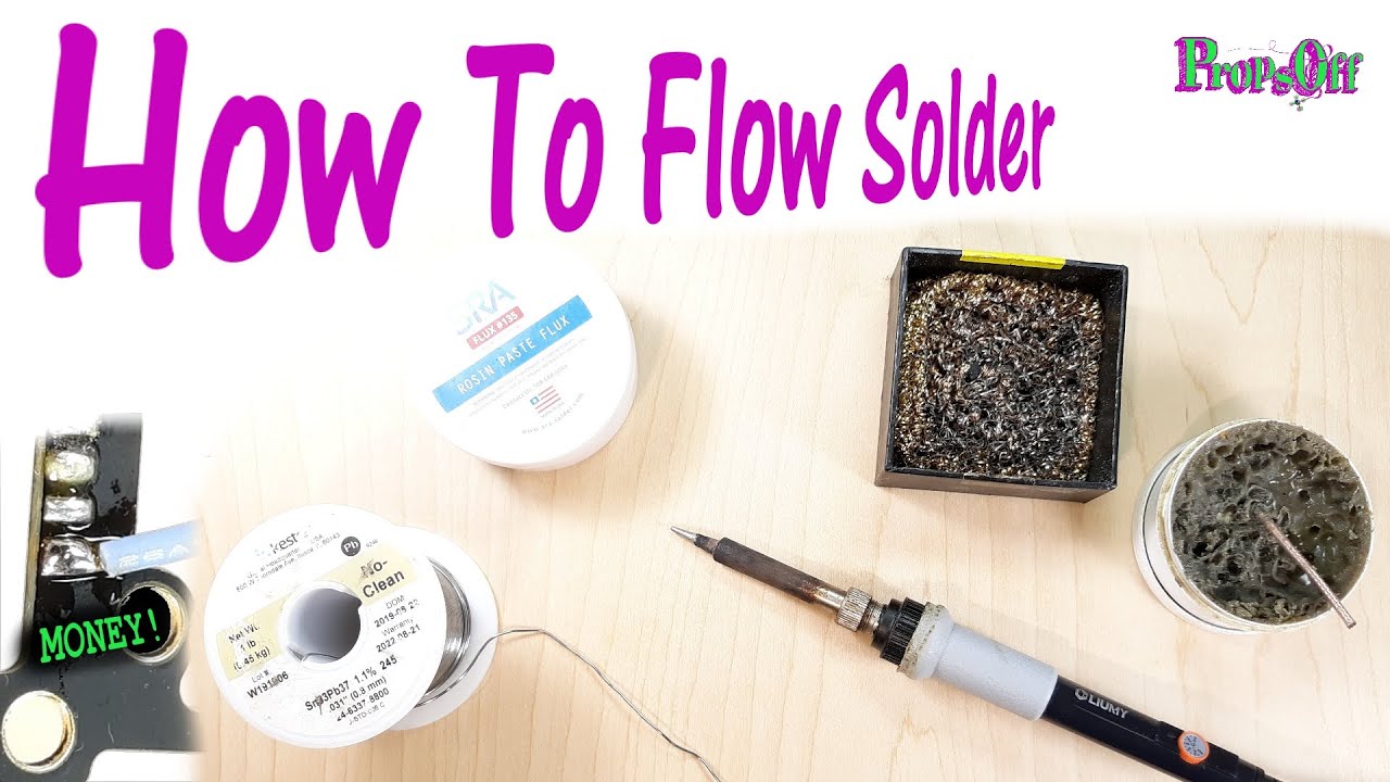 How To Solder And Properly Flow The Solder Across The Wire And Pad