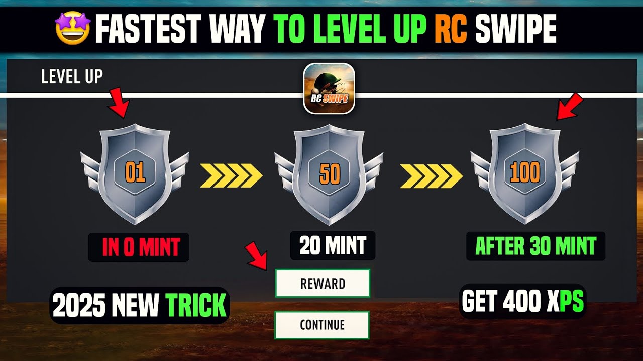How TO Level Up Fast In Real Cricket Swipe🤫 | New & Easy Trick 2025 | Rc Swipe Earn Xps