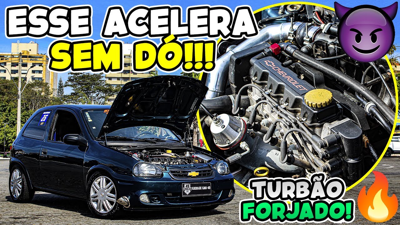 🔥DESTRUINDO TUDO DE CORSA TURBO FORJADO DE 300CV 🚀