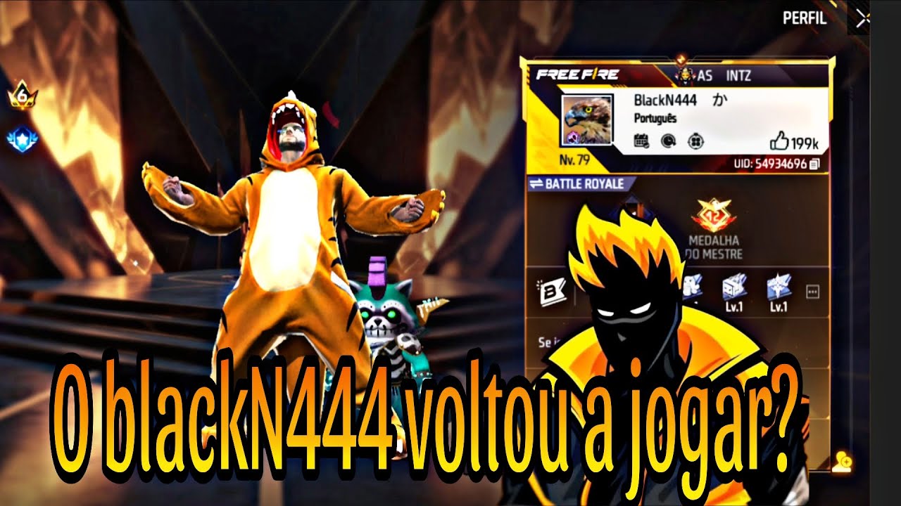 O blackN444 voltou a jogar? #freefire 
