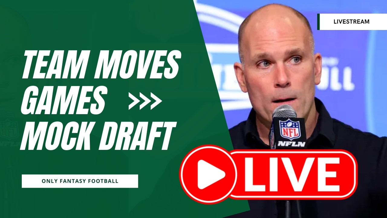 🔴 LIVE Fantasy Football Talk 📊 Free Agency Breakdown | News, Mock Draft & Fantasy Games