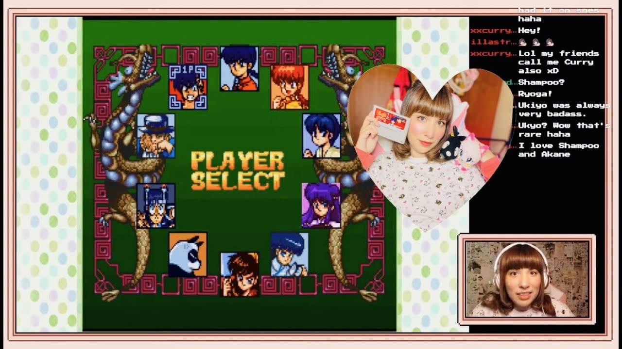Playing A Retro Anime Video Game Ranma 1/2 Hard Battle!!!