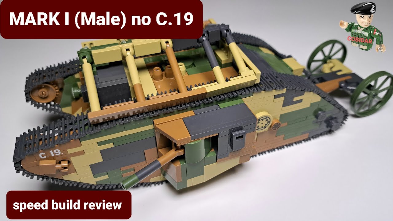 MARK I (Male) no C.19 - Great War- COBI-2993 (speed build rewiev) #cobi #bricks
