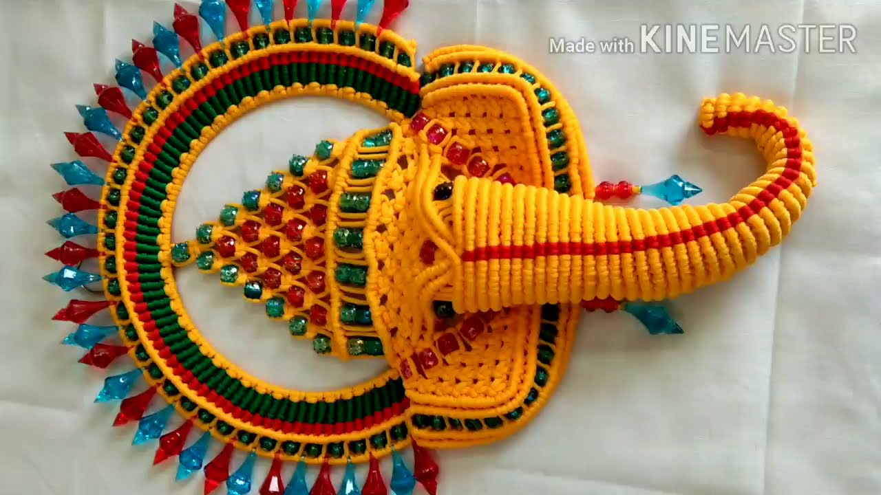 Macrame Ganesha New design/Macrame ka ganeshji