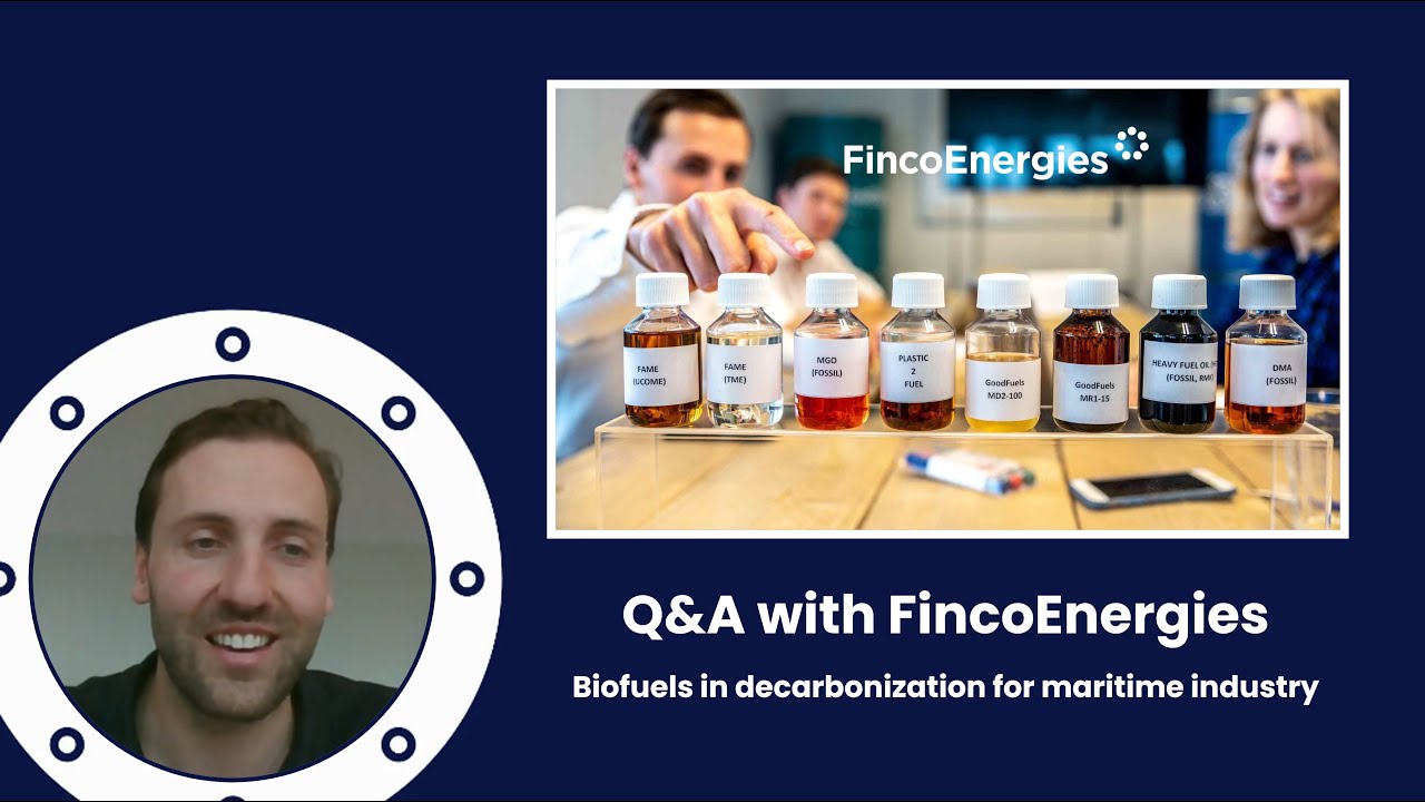 Biofuels in decarbonization for maritime industry with FincoEnergies